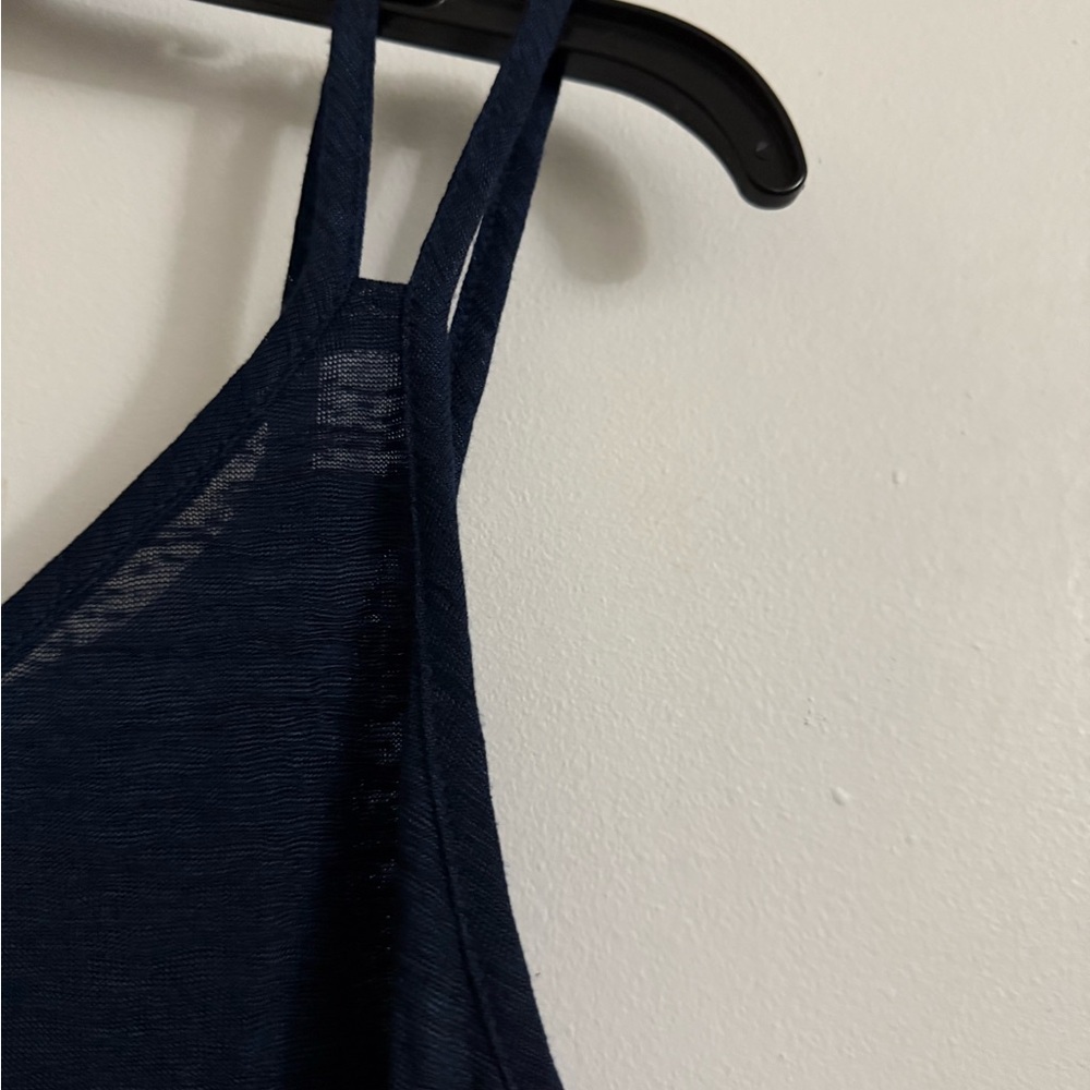 Cupshe Navy Blue Swim Cover-Up with Ruffle Hem - Picture 9 of 9